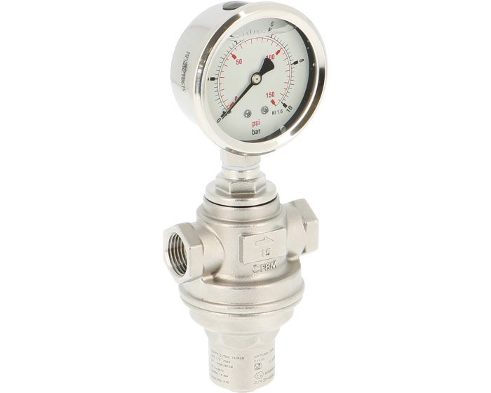 Réducteur basse pression Inox ELITE - Taraudé Gaz